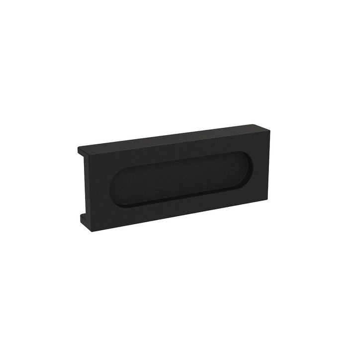 Intersteel Cuvette de porte coulissante noire pour porte coulissante en aluminium CUBO