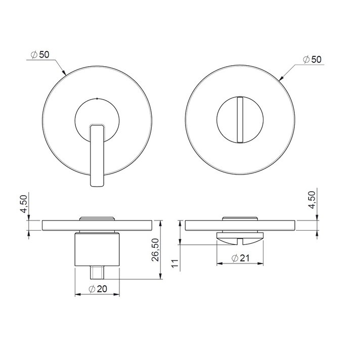 DnD Toilet set Timeless black