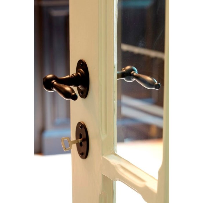 Dauby Pair of door handles BE1212 / R1508 BDC black (N) without BB 115mm