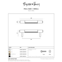 Messing meubelgreep / klein / 160mm / Buster&Punch