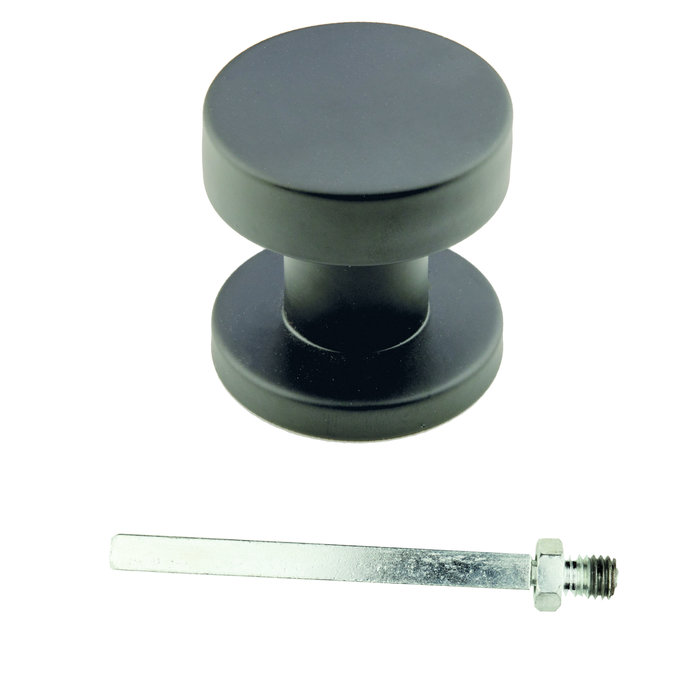 HDD Zwarte knop 'Top plat' zwart