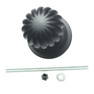 HDD Bouton noir 'Top Mandarin' noir mat