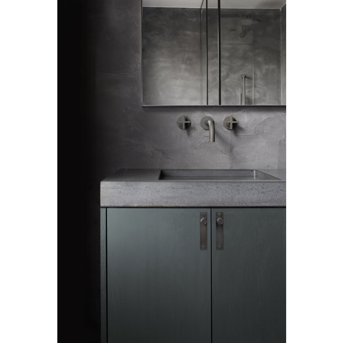 Buster+Punch Furniture knobs on plate Buster & Punch smoked bronze per pair