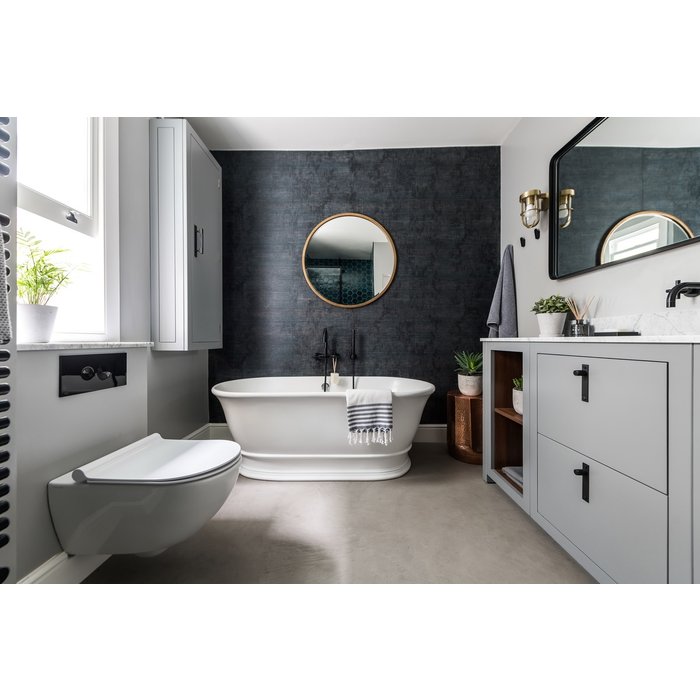 Buster+Punch Boutons de meuble sur plaque Buster & Punch bronze fumé la paire