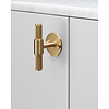 Buster+Punch Meubelgreep T-BAR groot rozet  BUSTER & PUNCH messing
