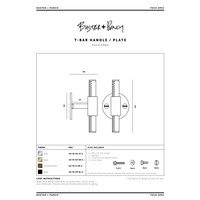T-BAR / GROOT ROZET / MESSING / BUSTER+PUNCH
