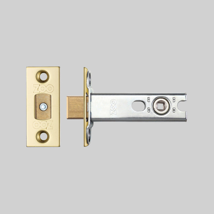 Buster+Punch Kleines Toilettenschloss mit Messingfrontplatte 25x60mm - Dorn 57mm - Stiftloch 5x5mm