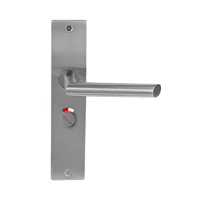 In-Door Stainless steel door handle Havana on rectangular shield