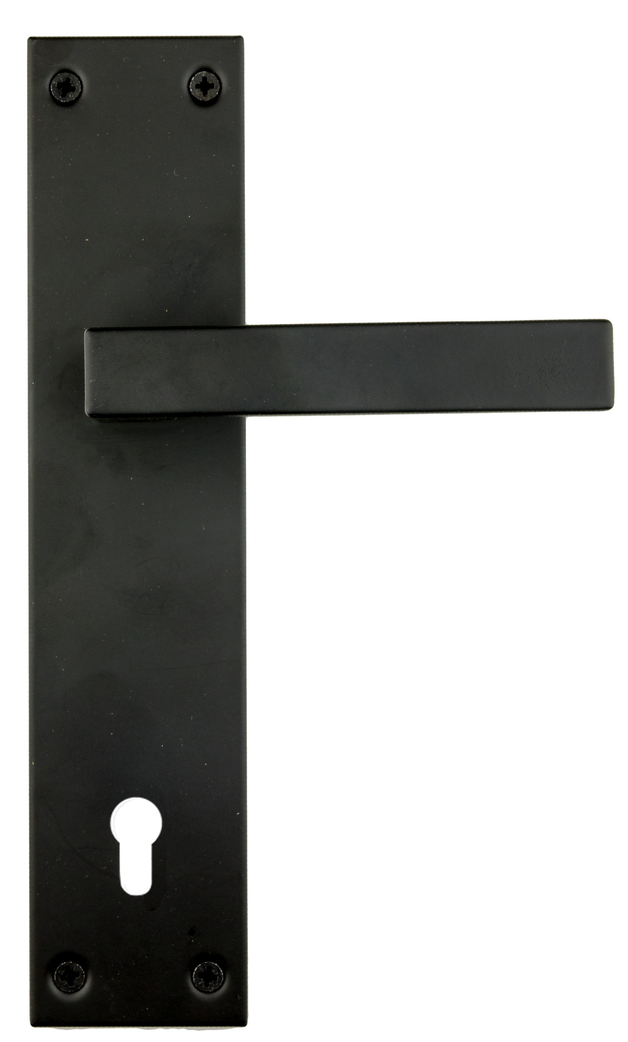  Ensemble de poignées de porte noires comprenant des  plaques de clés