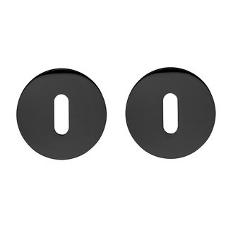 DnD DND paire de plaques à clés noires 4 mm pour poignée de porte Luce