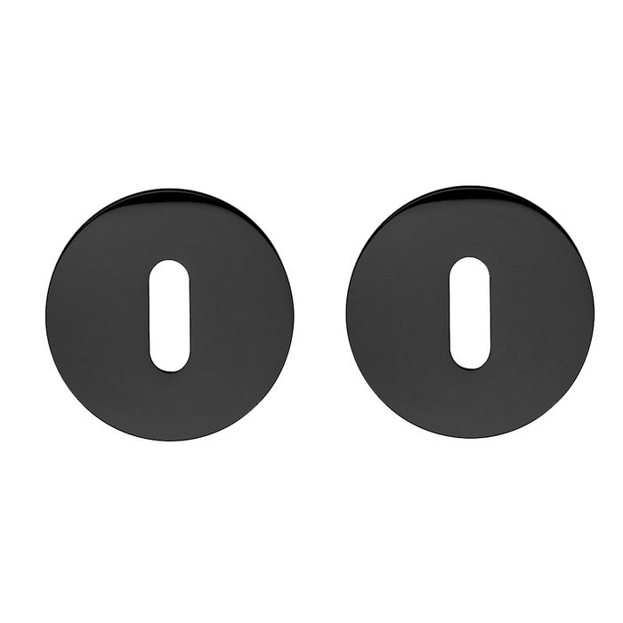 DnD DND pair of black key plates 4 mm for door handle Luce