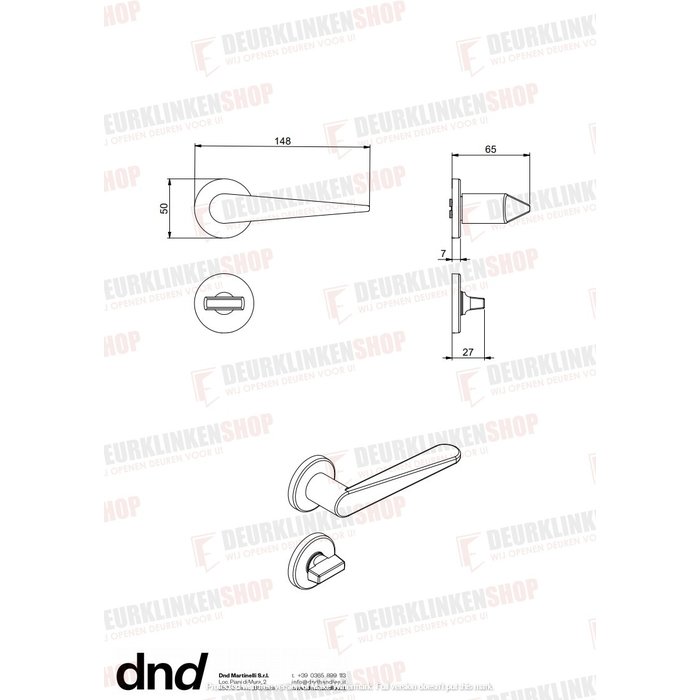 DnD WC Garniture IKI 7mm schwarz rund
