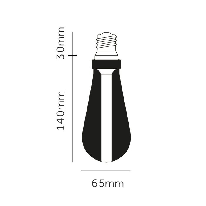 Buster+Punch BUSTER LED-LAMPE / GOLD / E27 / DIMMBAR