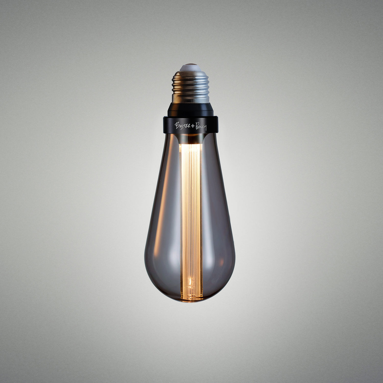 BUSTER LED LAMP / SMOKED / E27 / DIMBAAR