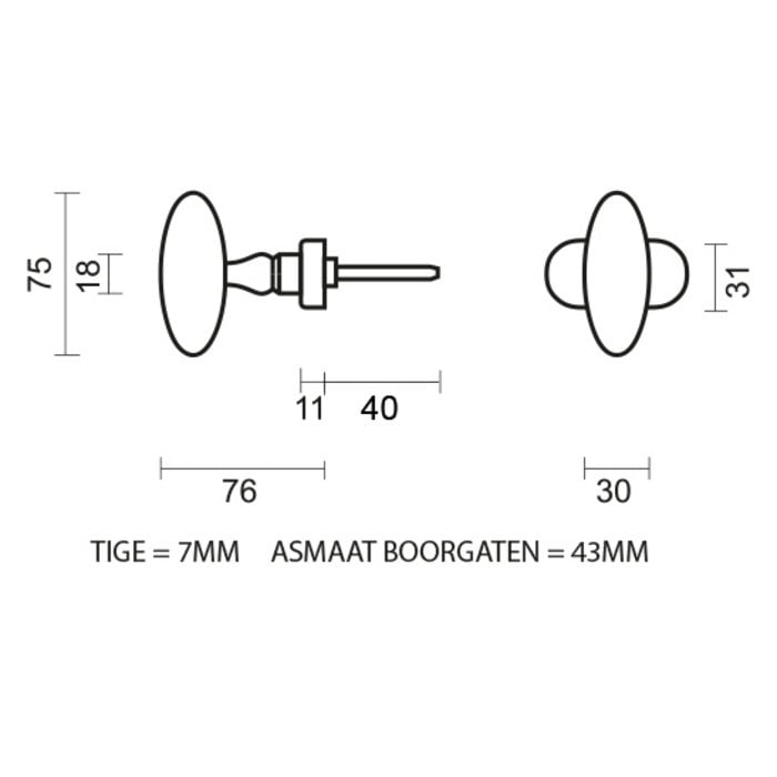 HDD Raamkruk Olive OM DK RVS look