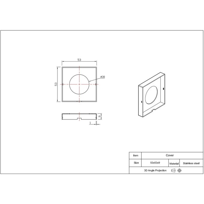 In-Door Black door handles Sem square