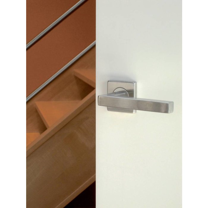HDD Stainless steel door handles, Cubic shape 16 mm, also for outdoor use