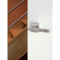 Stainless steel door handles Kubic shape 19mm no key