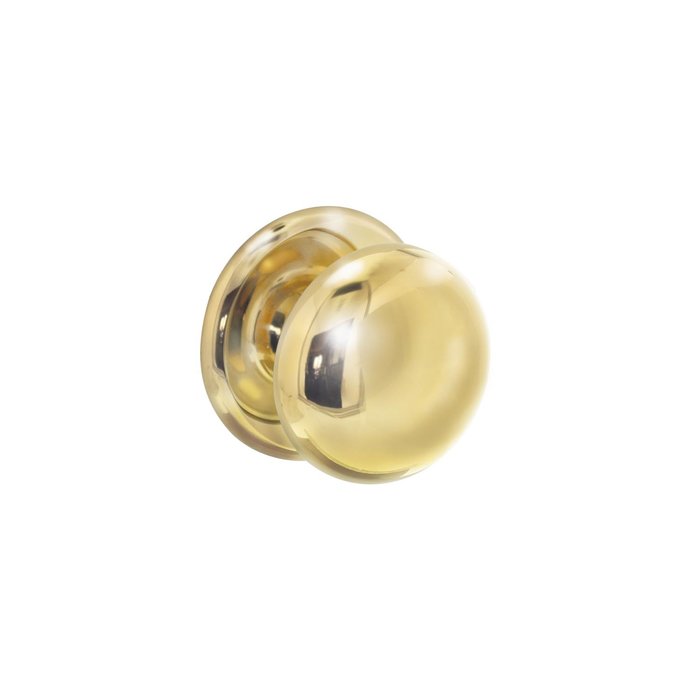 Intersteel Intersteel Front door knob heavy brass lacquered