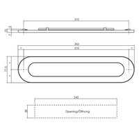 Intersteel Brievenbus ovaal met veer messing gelakt - binnendraaiende klep