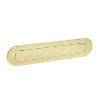 Intersteel Brievenbus ovaal met veer messing gelakt - binnendraaiende klep