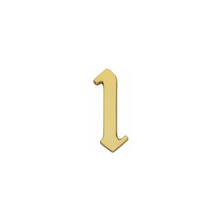 Intersteel Brass lacquered house number 1 -120mm Gothic