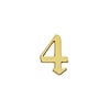 Intersteel Numéro de maison en laiton laqué 4 -120mm Gothique