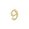 Intersteel Brass lacquered house number 9 -120mm Gothic