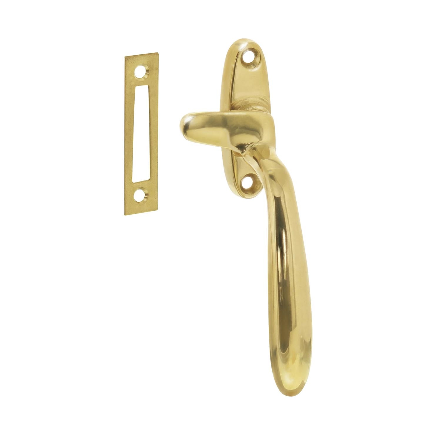 Intersteel Window closure right Dudok brass lacquered