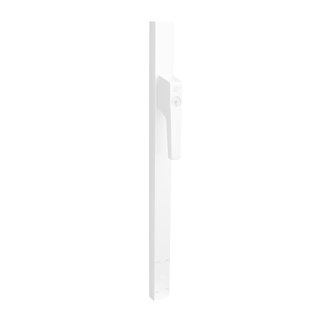 Intersteel Intersteel Window espagnolet lockable Right 1800mm with exchangeable cylinder RAL 9010 white