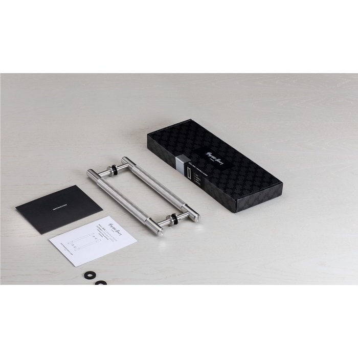 Buster+Punch Black double door handle from Buster&Punch 275 mm