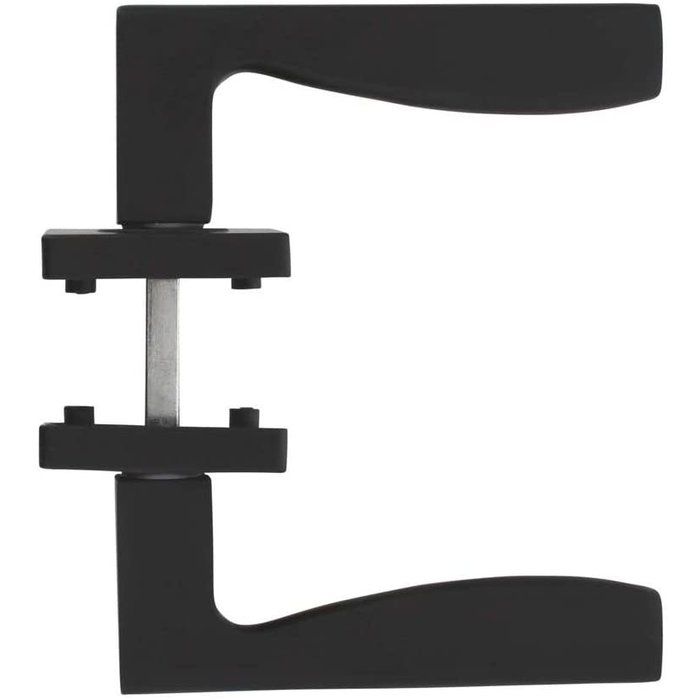 Intersteel Poignée de porte Intersteel Apollo sur rosace carrée noir mat