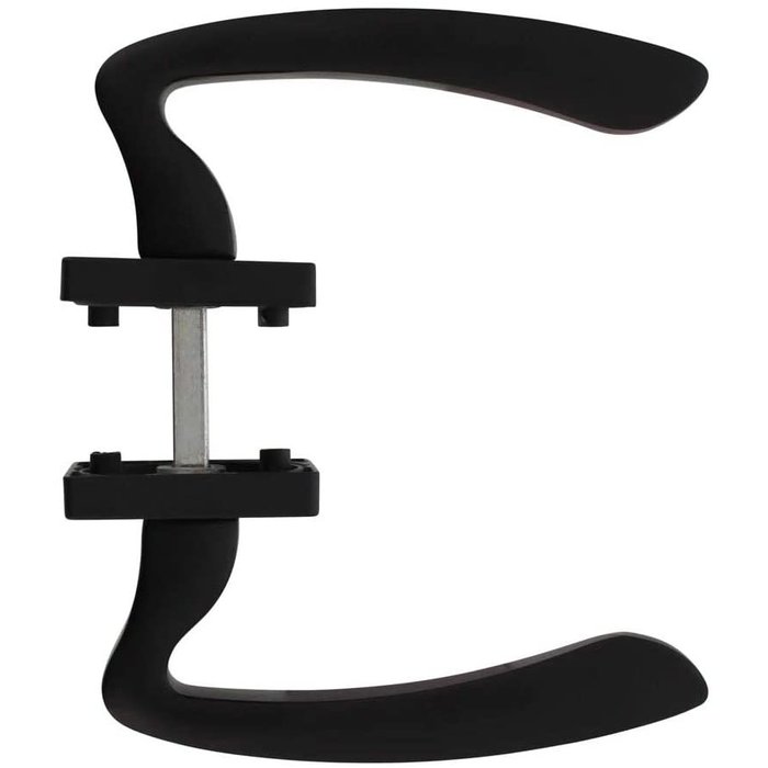 Intersteel Intersteel Door handle Zeus on square rosette matt black