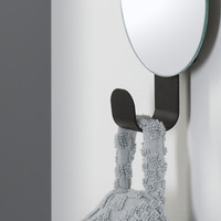 Sealskin haak met spiegel Brix zwart