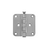 Intersteel Intersteel Ball bearing hinge 76x76x2.5mm rounded brushed stainless steel
