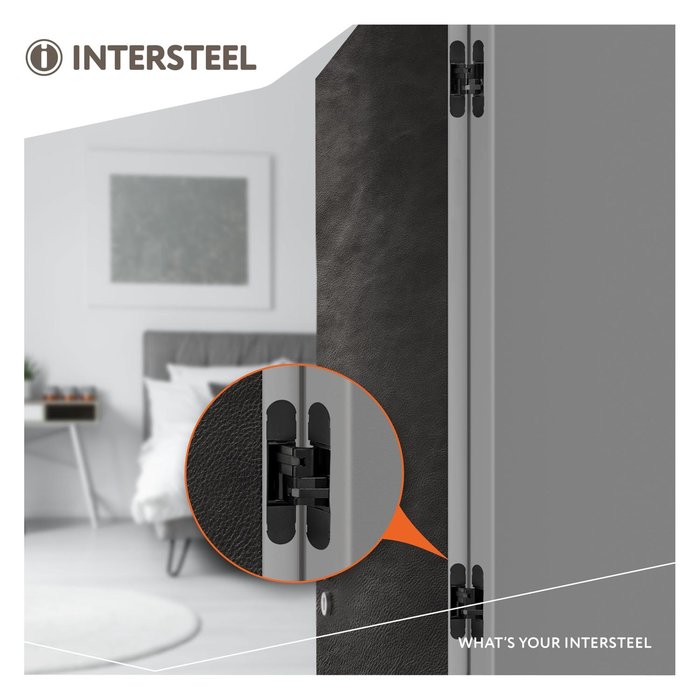 Intersteel Intersteel Scharnier 130x30 mm zamak – zwart 3D verstelbaar