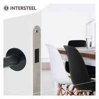 Intersteel Woningbouw magneet klavier dag- en nachtslot 55mm, voorplaat afgerond rvs