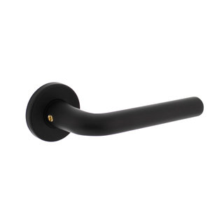 Intersteel Intersteel Door handle Derby on rosette ø50x7 mm aluminum black