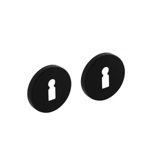 Intersteel 2 Key plates with keyhole ø50x7 mm aluminum black