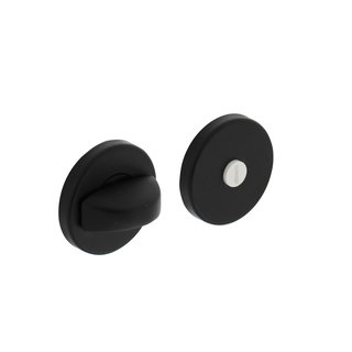 Intersteel Rosace Intersteel avec fermeture WC / salle de bain ø50x7mm aluminium noir