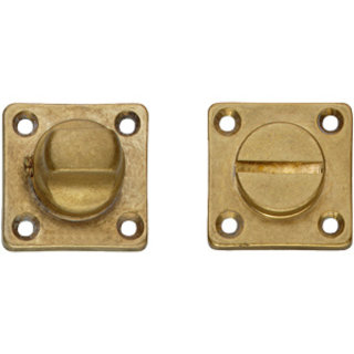 Intersteel Intersteel Rosette toilet / bathroom closure with square screw hole, tumbled brass