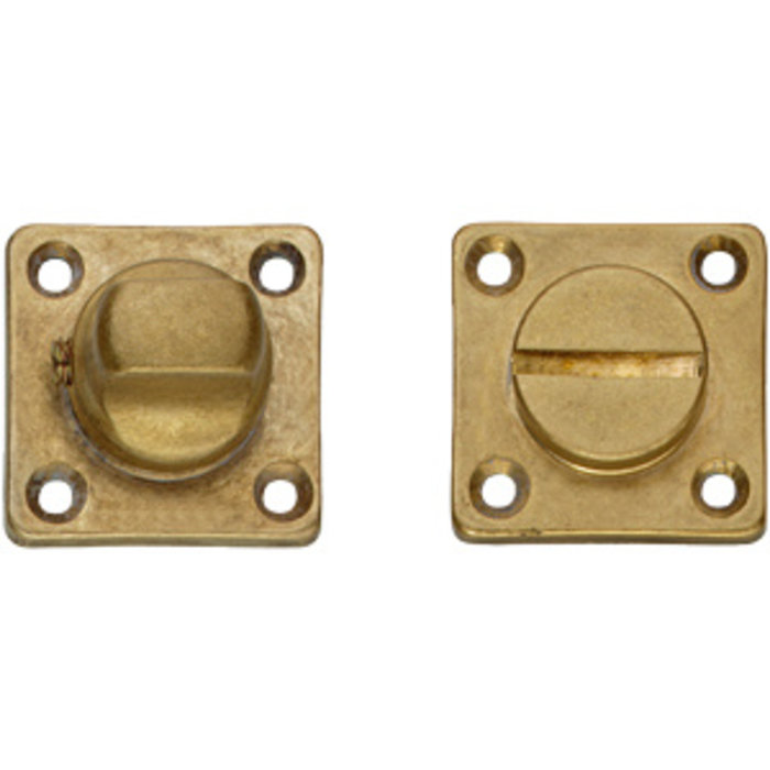 Intersteel Intersteel Rosette toilet / bathroom closure with square screw hole, tumbled brass