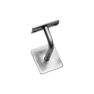 Intersteel Intersteel Handlaufhalter gebogen quadratisch flach gebürstet Edelstahl