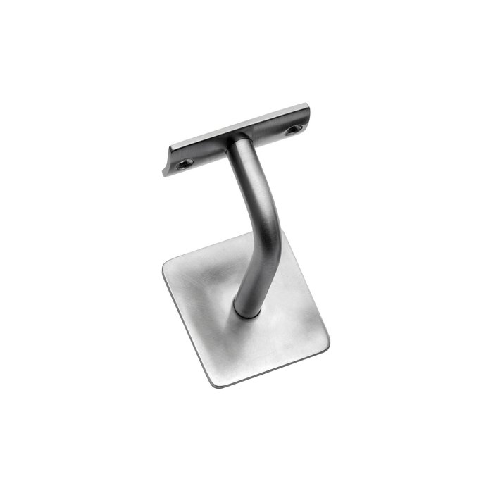 Intersteel Intersteel Support de main courante incurvé carré plat en acier inoxydable brossé