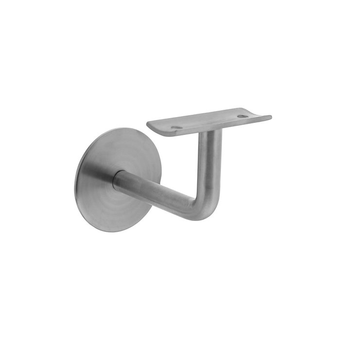 Intersteel Intersteel Leuninghouder gebogen vlak zadel rvs geborsteld