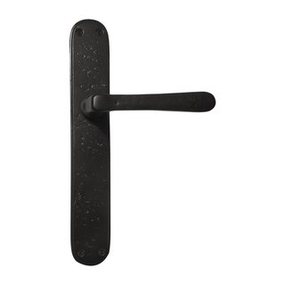 Dauby Pair of door handles PHL"L+L" aged iron - black on plate