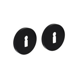 Intersteel 2 x Key plates with keyhole Ø55x8 mm aluminum black