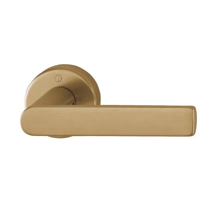 Hoppe  Hoppe deurklinken LOS ANGELES met ronde rozas (52x9mm) messing gesatineerd - Resista®