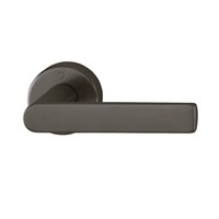 10 jaar garantie! Hoppe deurklinken LOS ANGELES met ronde rozas (9mm)- Zwart gesatineerd Resista®