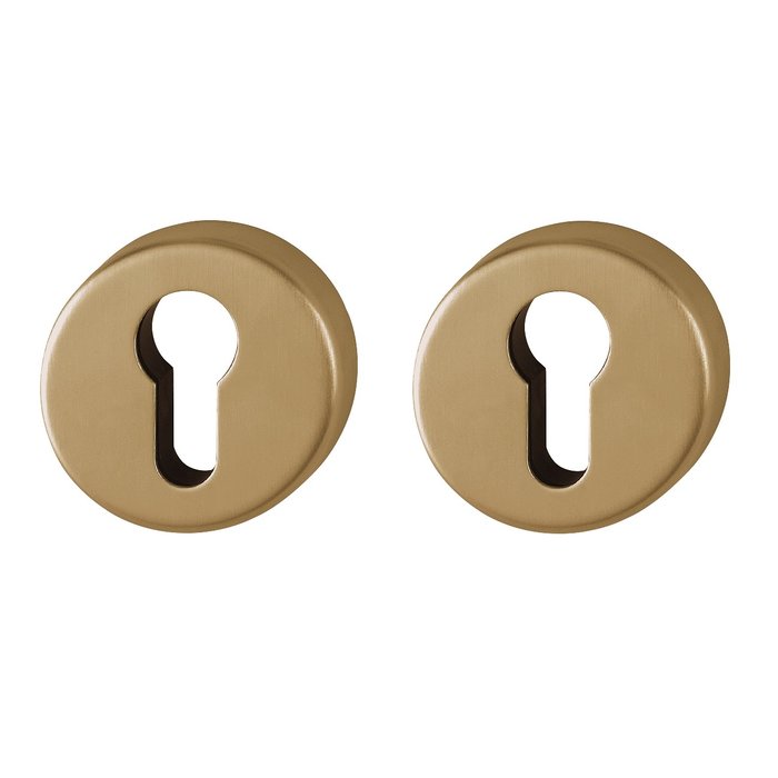 Hoppe Plaques cylindriques Hoppe Resista (52x8mm) laiton satiné